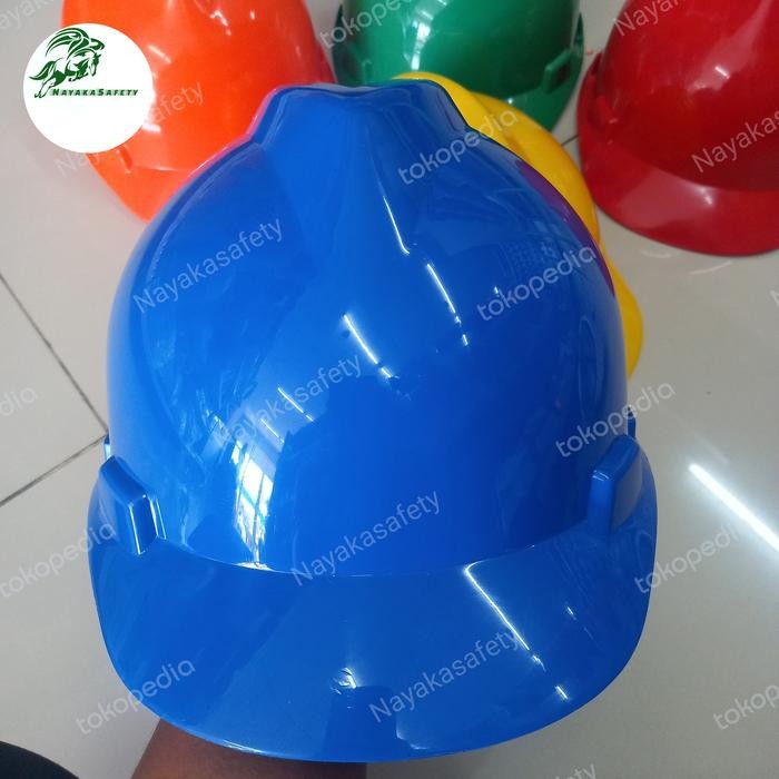 Helm Proyek Murah AAA / NSA Biru / Helm Safety / Dalaman + Tali Dagu