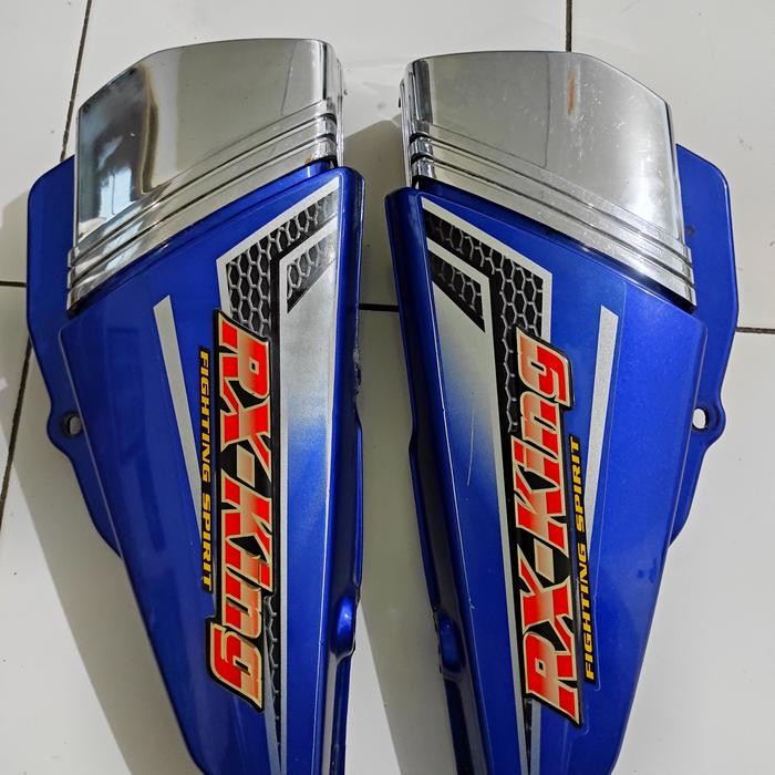 PREMIUM box aki side cover dop aki rx king rxking 2004 biru copotan original
