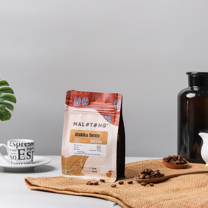 

PREMIUM Malotong Kopi Arabika Toraja Pulu Pulu 200gr Bubuk/biji