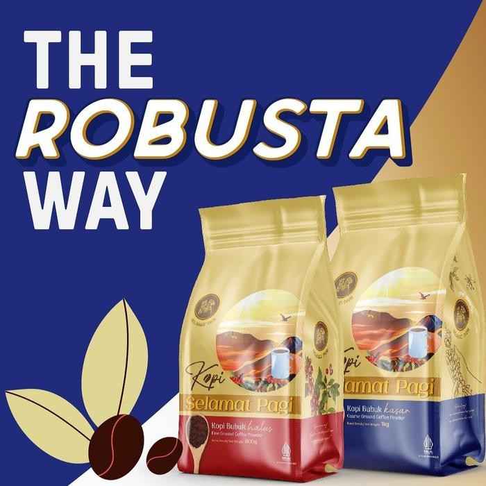 

PREMIUM Kopi Selamat Pagi Kopi Bubuk Halus / Kasar / Biji Kopi Robusta