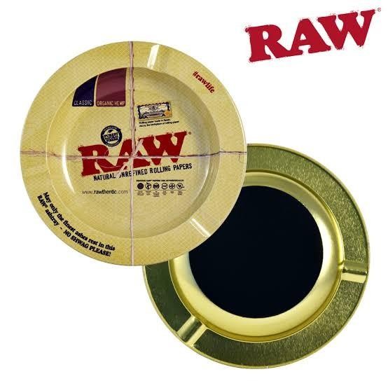 PROMO Raw Metal Ashtray With Magnet / Asbak Rokok