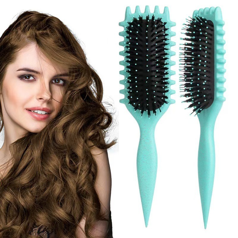 1Pcs Curly Hair Definition Styling Brush Wrinkle Removal Hair Brush Entangled Wet Curly Hair Comb