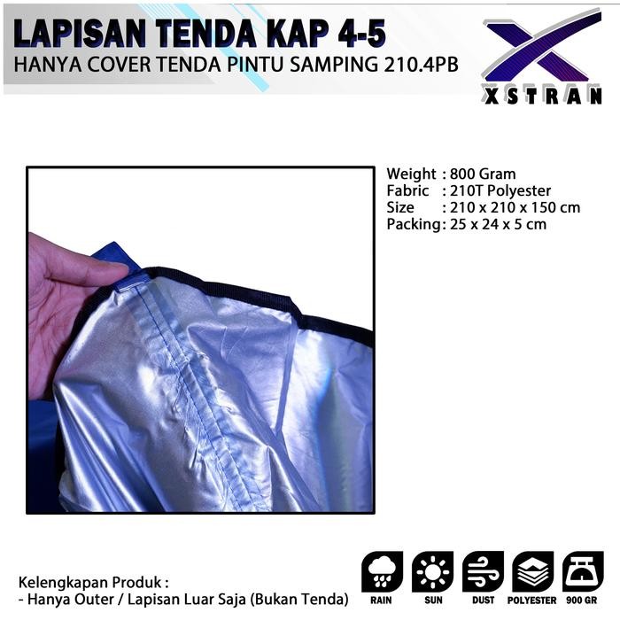 Cover Tenda layer-Pelindung Atap Tenda -Tenda Dobel Layer (tanpa inner