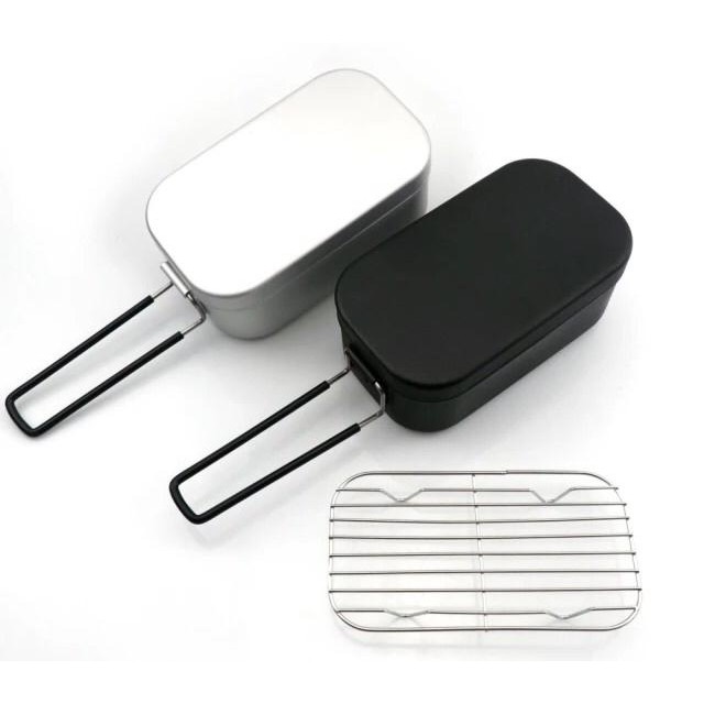 Mess Tin Messtin box foldable handle Bushcraft Camping bukan Trangia