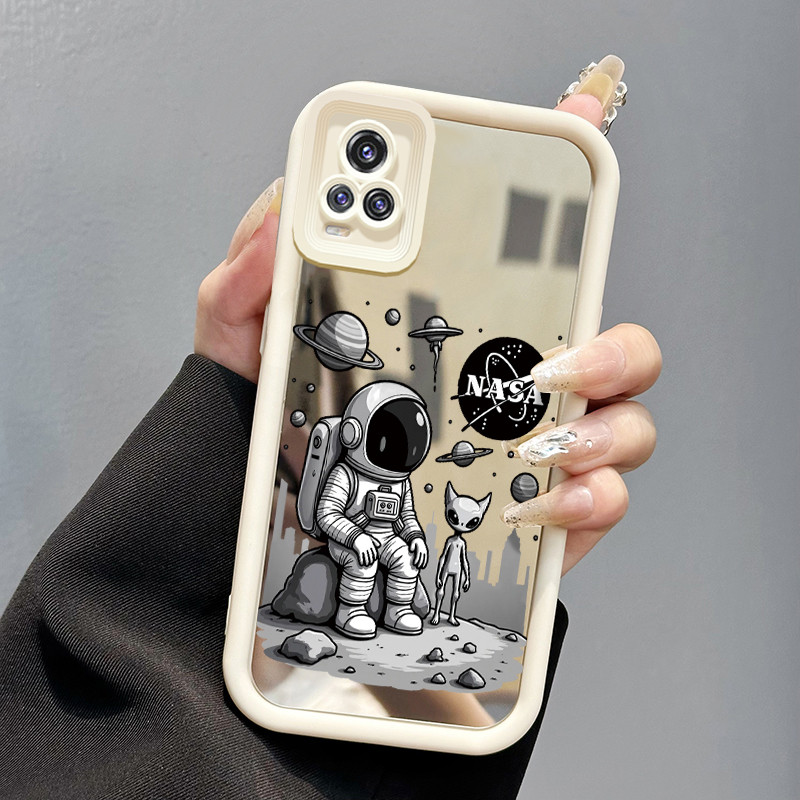 Casing Hp VIVO V20 VIVO V20 Pro Case Casing Softcase astronot luar angkasa Kesing cermin baru HP pel