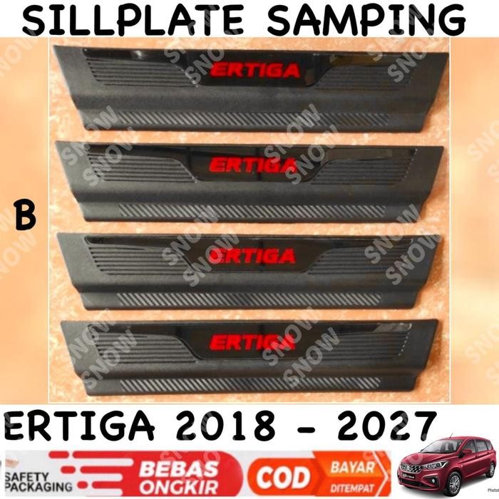 SILLPLATE SAMPING ALL NEW ERTIGA 2018 2021 2022 UP EXCLUSIVE MERAH