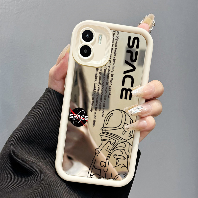 Casing Hp Xiaomi Redmi A1 Redmi A2 Case cermin Softcase pelindung Cesing silikon Kesing pola Ikon As