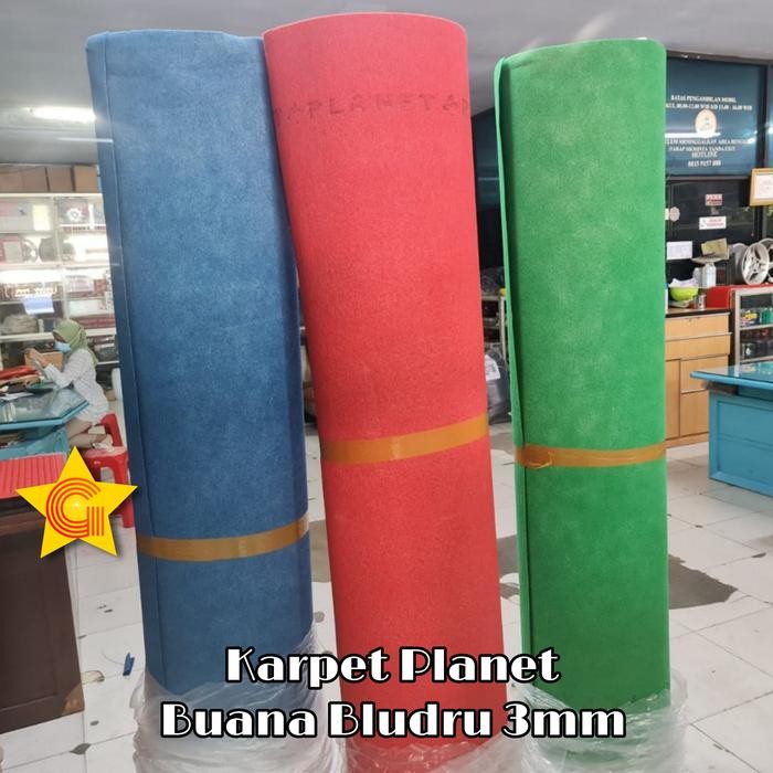 Karpet Bludru Polos Planet Super Buana 1 Roll 2x30m 3mm