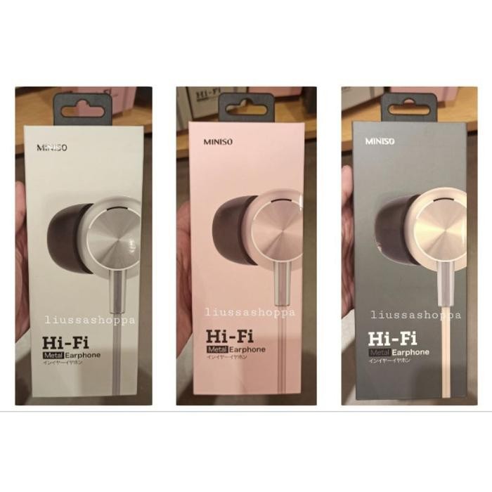 (Expert) Earphone Miniso - CD Pattern Hi-Fi In Earphone
