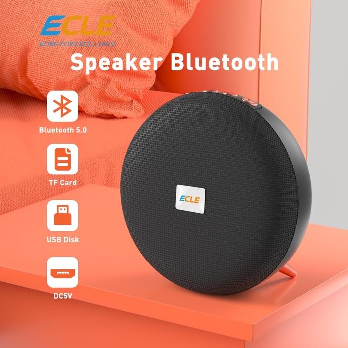 (Expert) ECLE BS-36D Speaker Bluetooth Wireless Led Portabel Speaker Super
