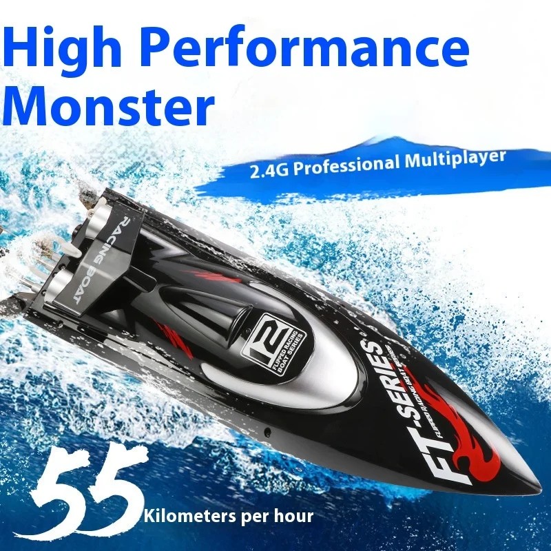 Ft012 Remote Control Boat 2.4g Competitive Remote Control High-Speed Boat Brushless Motor Water
