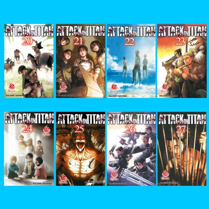 Komik Manga: Attack On Titan Vol 28 29 30 31 32 32 34 35 36 37