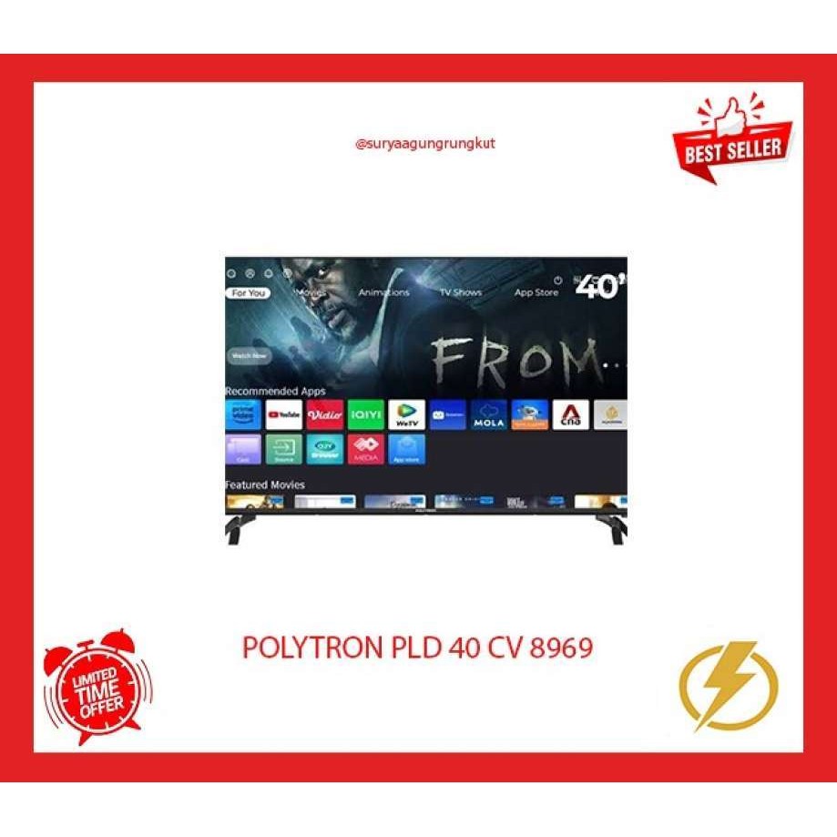 DIGITAL LED TV POLYTRON 40 INCH - PLD 40 CV 8969