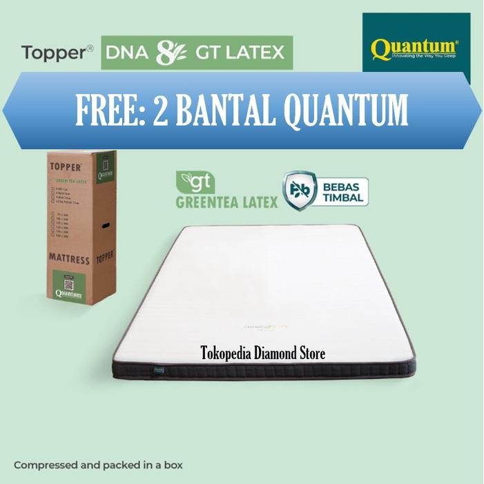 Quantum Topper Greentea Latex DNA 8 Cm 180 X 200 Cm Mattress Topper