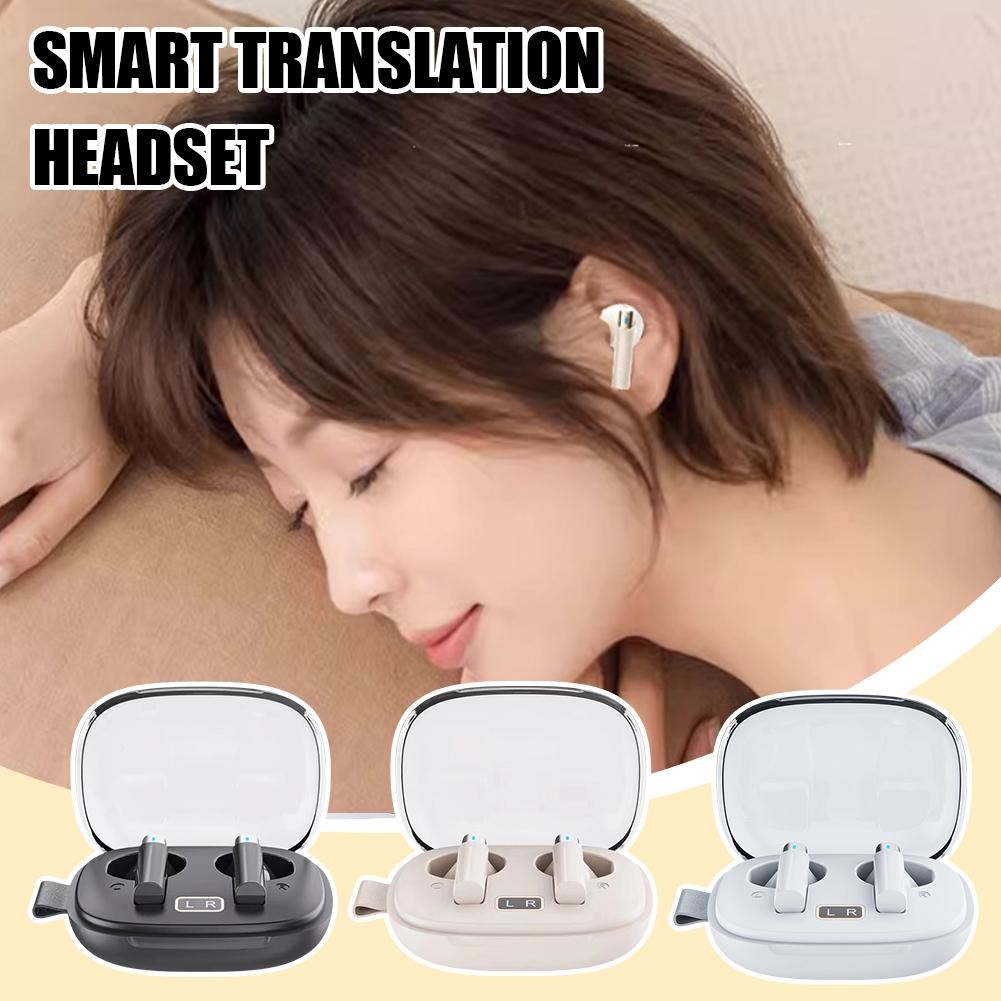 Intelligent Translate Earbuds 144 Languages Real Time Voice Headphones Translator Accuracy