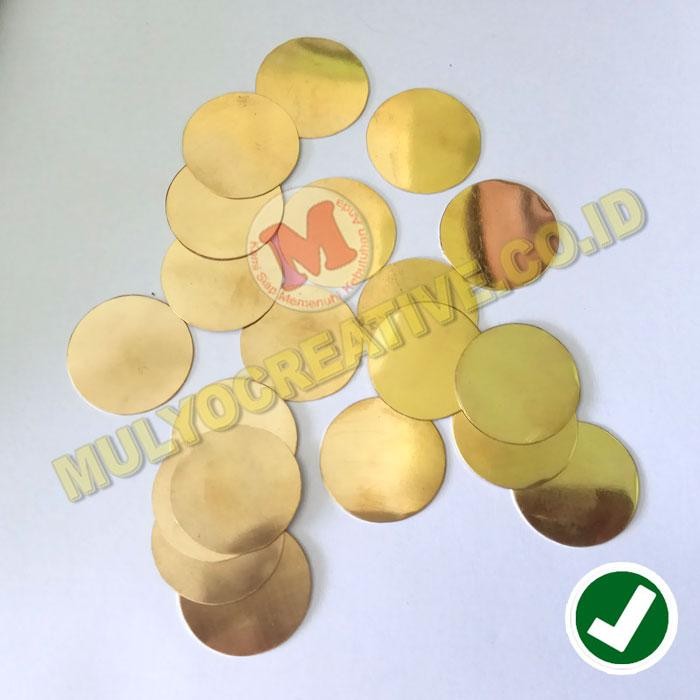 

Plat Potong Kuningan Bulat untuk Nama Dada Nametag Polos PREMIUM