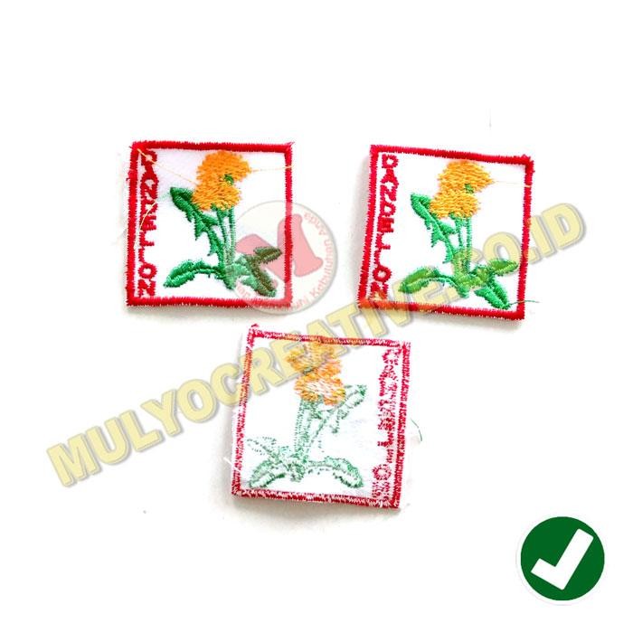 

Bordir Lambang Regu Pramuka Murah - Tanda Regu Bunga Dandelion PREMIUM