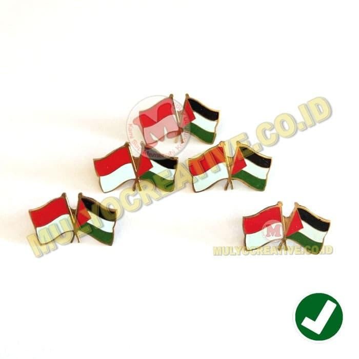 

Flag Pin Indonesia Palestina - Pin Bendera Persahabatan Custom Murah PREMIUM