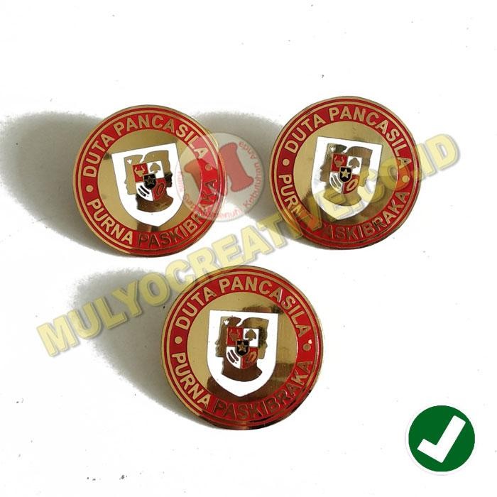 

Bros Logo Duta Pancasila Purna Paskibraka Pin Model Bulat PREMIUM