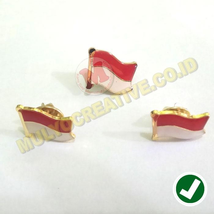 

Pin Bendera Indonesia - Bros Emblem - Pin Kerah Bendera 1,7cm PREMIUM