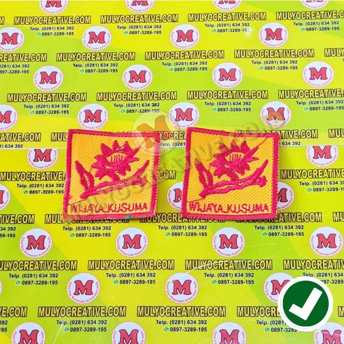 

Bordir Tanda Regu Pramuka Murah - Bordir Regu Wijaya Kusuma PREMIUM