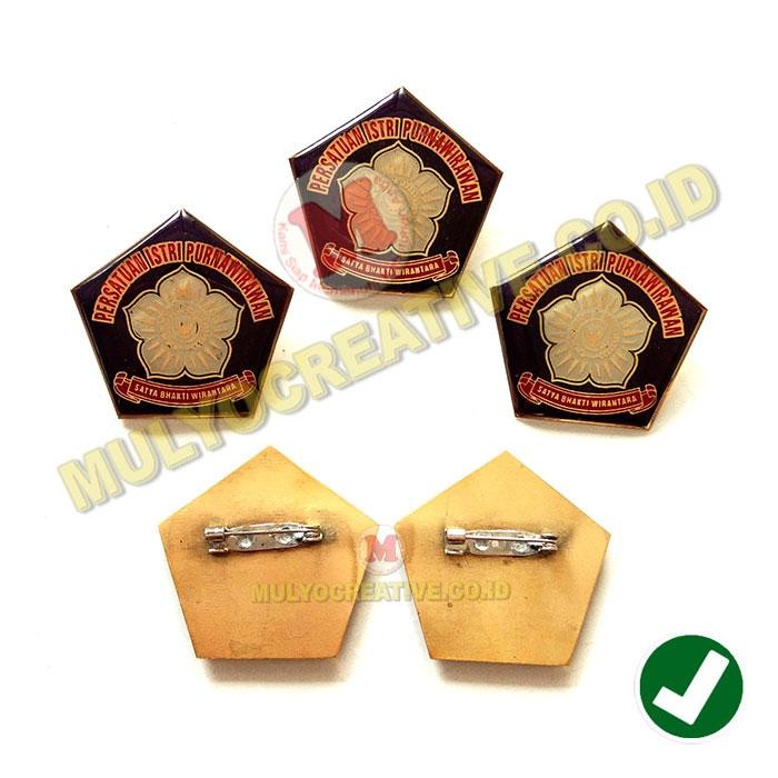 

Lencana PERIP Model Segilima - Pin Persatuan Istri Purnawirawan Murah PREMIUM