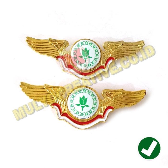 

Brevet Wing Logo Paskibra Warna Putih Wing Purna Paskibra Murah PREMIUM
