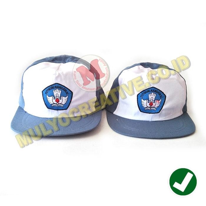 

Topi Atribut Sekolah Topi SMA SMK Tut Wuri Warna Biru Topi Upacara PREMIUM