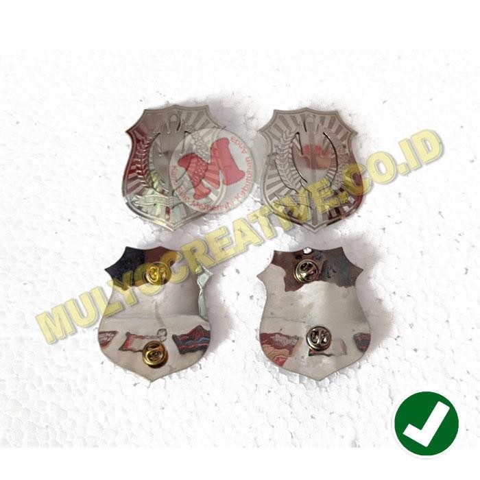 

Lencana Pin Security Satpam Warna Silver Lencana Satpam Perisai PREMIUM