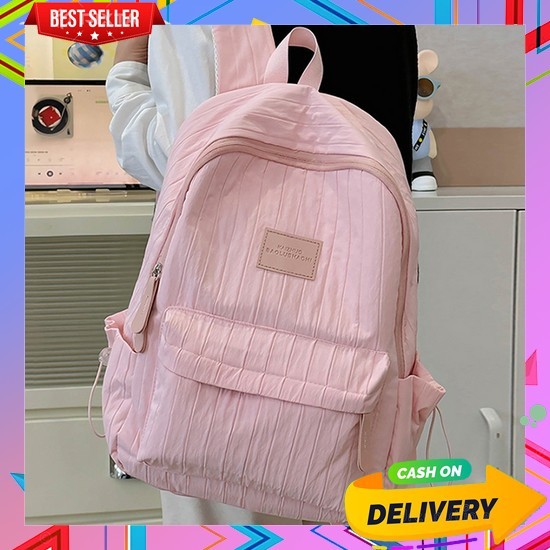 Tas Punggung Distro Kekinian Ranse Backpack Tas Daypack Kerja Tas Ransel Cewek Cantik Rangsel Sekola