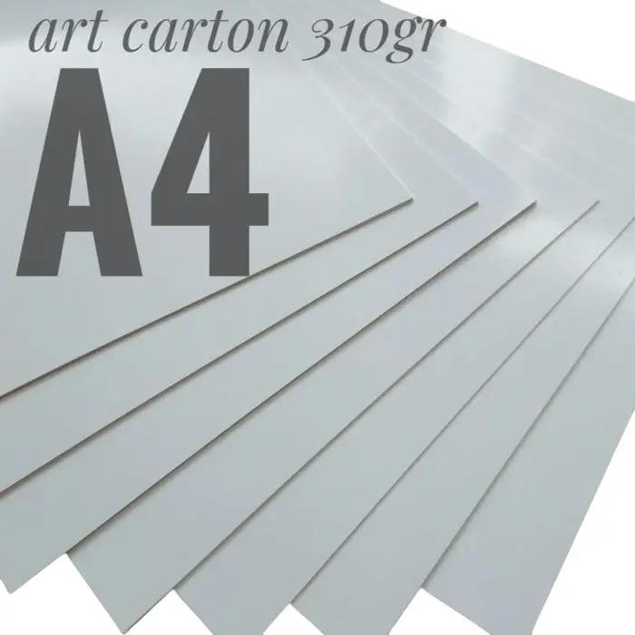 

1 Pak Kertas Art Carton 310 Gsm Uk A4. 21 Cm X 29.7 Cm ( Isi 50 Lembar )