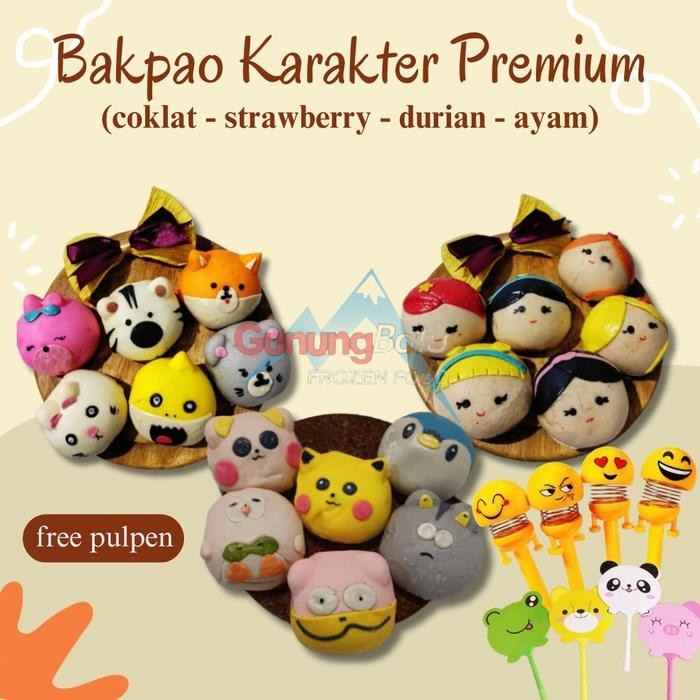 

Ready Bakpao Karakter Premium Isi 5 Pcs