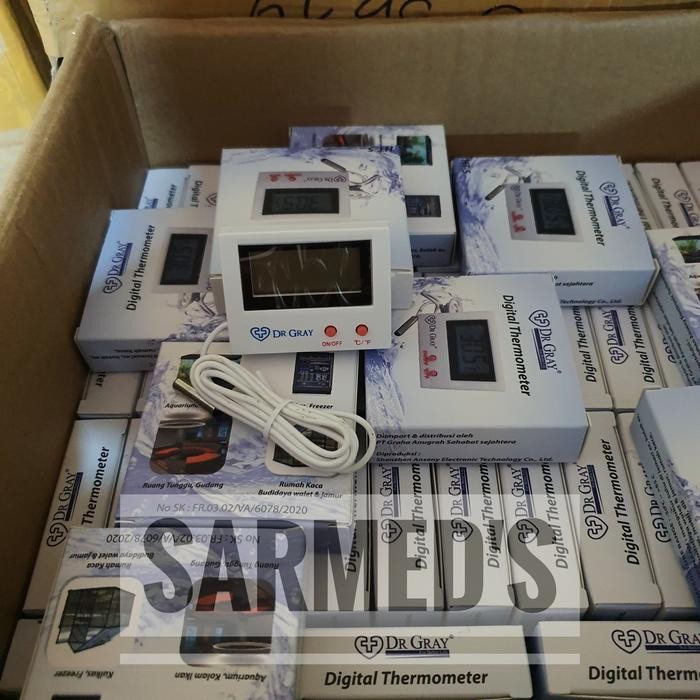 Terlaris Termometer Digital Kulkas HT 5 Dr Gray / Termometer Freezer Digital SALE