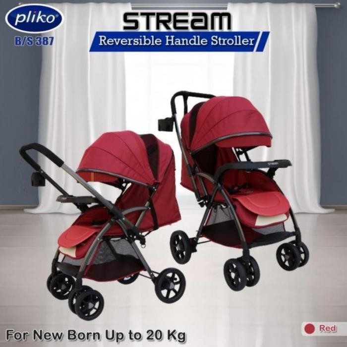 Stroller Baby Murah Pliko Stream 387 Kereta Dorong Bayi Bs Gosend Grab
