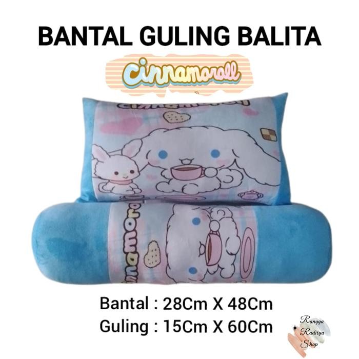Bantal guling anak Cinnamoroll /bahan halus/untuk anak usia 1 sampai 5 tahun Empuk