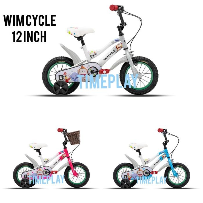 NEW Sepeda Anak Wimcycle Wim Cycle Bugsy 12 inch dengan Roda Bantu untuk B
