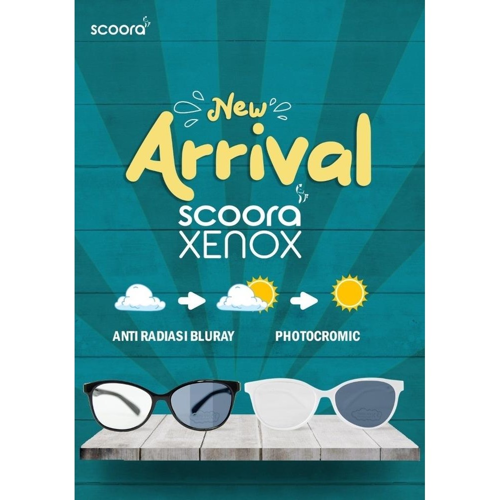 SCOORA Xenox Kacamata Anak Anti Radiasi & Photocromic
