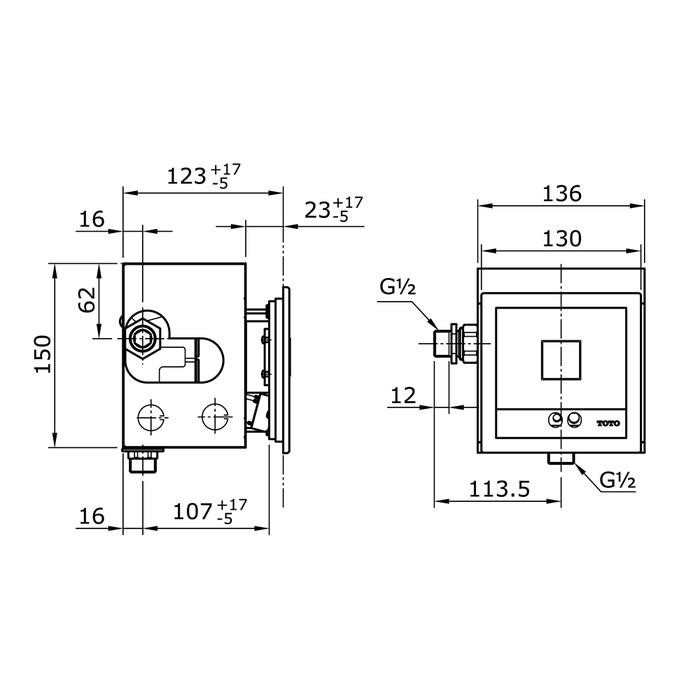 TOTO TEA99V100 SENSOR URINAL