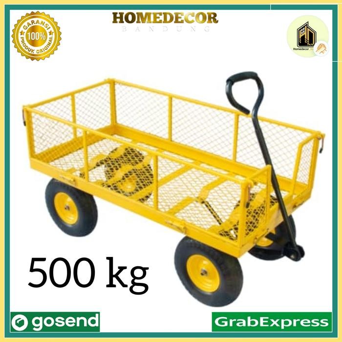 Terlaris Krisbow Troli Barang Multifungsi 500 Kg - Kuning / Troli Angkut Barang