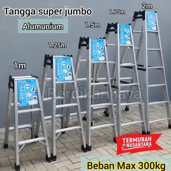 

Terlaris Tangga Lipat Super Jumbo Ukuran 2M / 1.75M / 1.5M Kuat & Kokoh