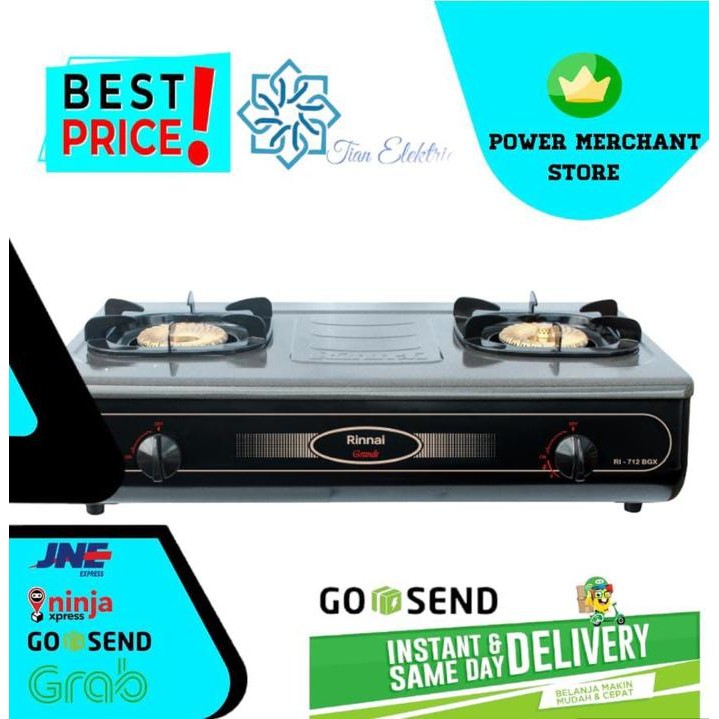 RINNAI RI-712BGX Kompor Gas 2 Tungku Tornado