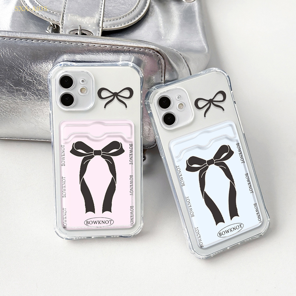 Casing Hp Clear Card Holder For Samsung Galaxy A14 A13 A12 A10S A06 A05S A05 A04 A04E A03 A03S A02S 