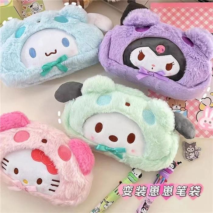 

Tempat Pensil Plush Bulu Lembut Karakter Sanrio Cinnamoroll Pocacco Melody Kuromi C010
