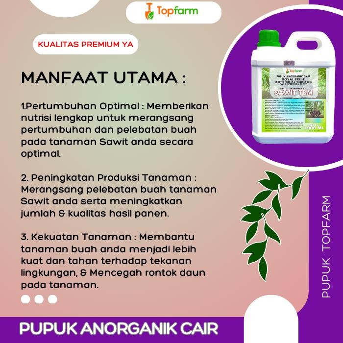 Pupuk Kelapa Sawit / Pupuk Tanaman Sawit / Hormon Pembungaan dan Pembuahan Kelapa Sawit / Pupuk