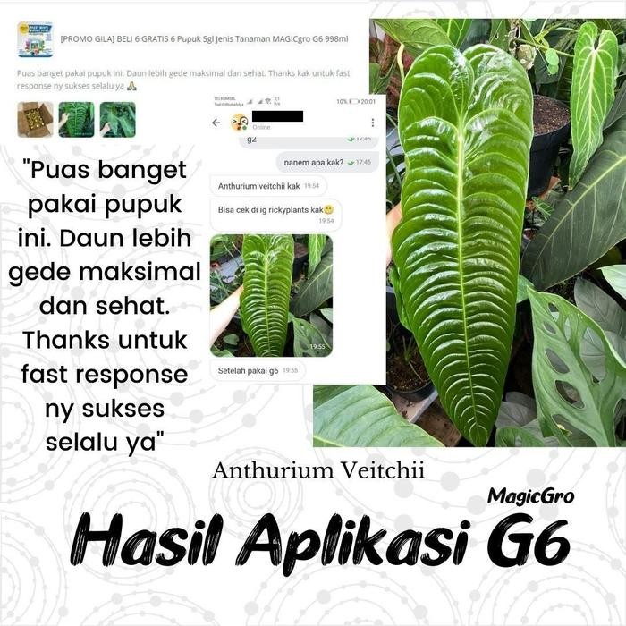 [PROMO] Pupuk GreenWorld MAGICgro G6 998ml Pupuk Segala Jenis Tanaman