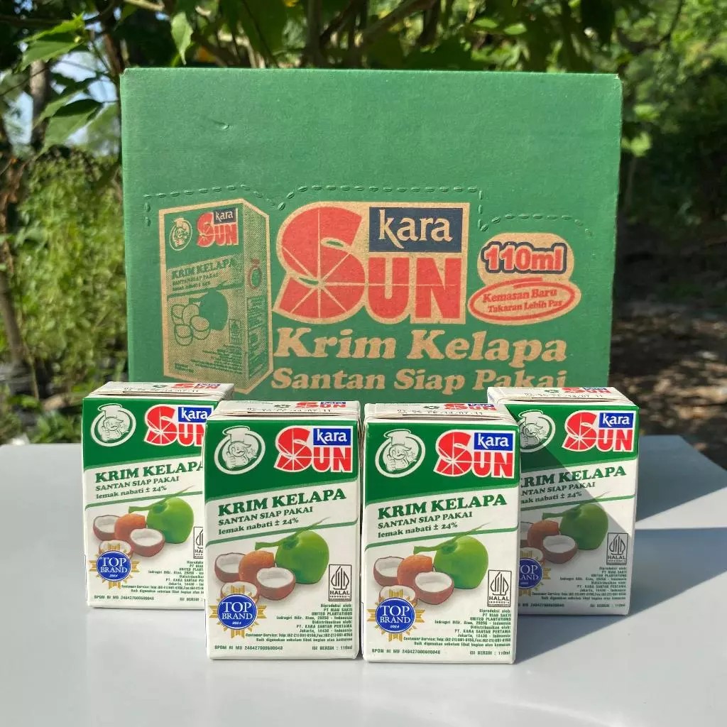 

kara sun kara 110ml Kara Sun Krim Kelapa Santan Siap Pakai 110ml
