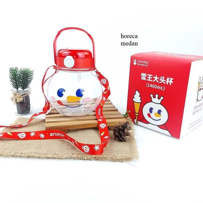 ```````] BOTOL TUMBLER MIXUE 1400ML / BOTOL MINUM VIRAL / BOTOL AIR SNOW KING