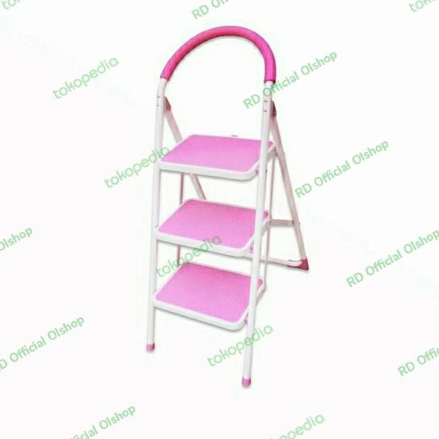 

Terlaris Krisbow , Tangga Lipat Besi 3 Step - Pink