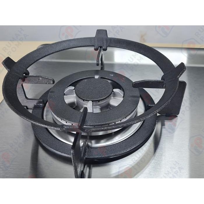 Kompor Tanam Stainless 2 Tungku Rinai RB 712 N (S)
