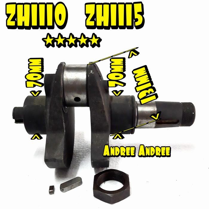 ] ZH-1110 Crankshaft Crank Shaft Kur Kruk As Zian Hong ZH1110 ZH 1110